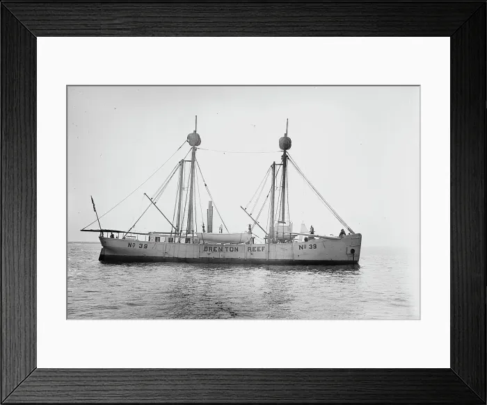 Framed Print : Light ship, 1914. Creator: Bain News Service Framed Print : Light ship, 1914. Creator: Bain News Service