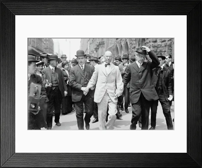 Framed Print : Bouck White arrested, 1914. Creator: Bain News Service Framed Print : Bouck White arrested, 1914. Creator: Bain News Service