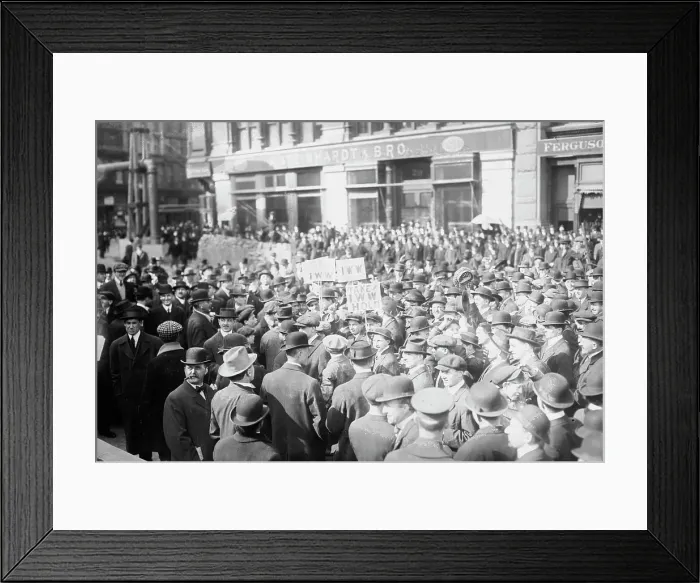 Framed Print : I.W.W. Meeting, Union Sq. 1914. Creator: Bain News Service Framed Print : I.W.W. Meeting, Union Sq. 1914. Creator: Bain News Service