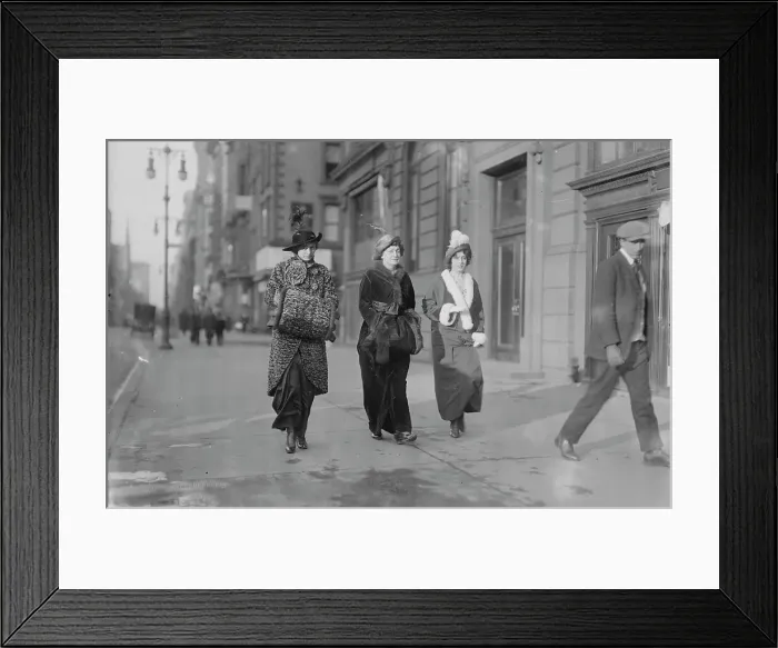 Framed Print : Sunday, 5th Ave. between c1910 and c1915. Creator: Bain News Service Framed Print : Sunday, 5th Ave. between c1910 and c1915. Creator: Bain News Service