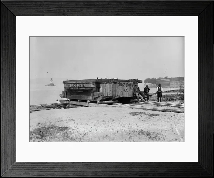 Framed Print : Tarrytown -- Rockefeller's Fountain Rock, 1914. Creator: Bain News Service Framed Print : Tarrytown -- Rockefeller's Fountain Rock, 1914. Creator: Bain News Service