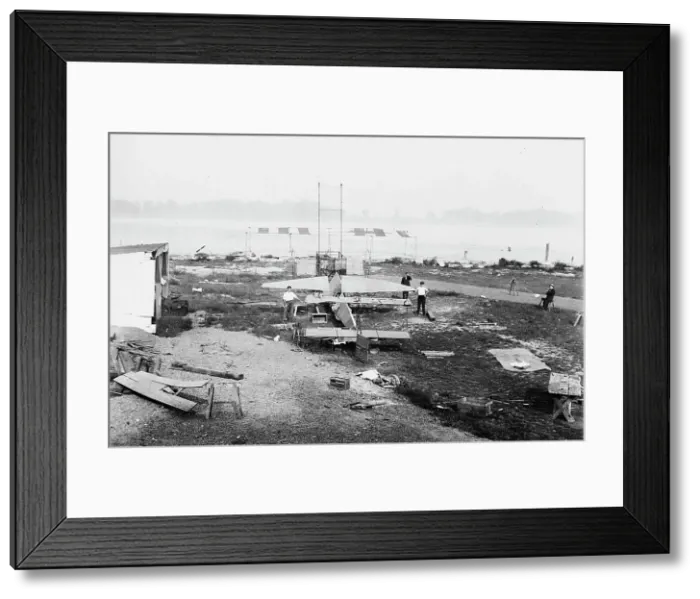Framed Print : Meckler-Allen Aeroplane, between c1910 and c1915. Creator: Bain News Service Framed Print : Meckler-Allen Aeroplane, between c1910 and c1915. Creator: Bain News Service