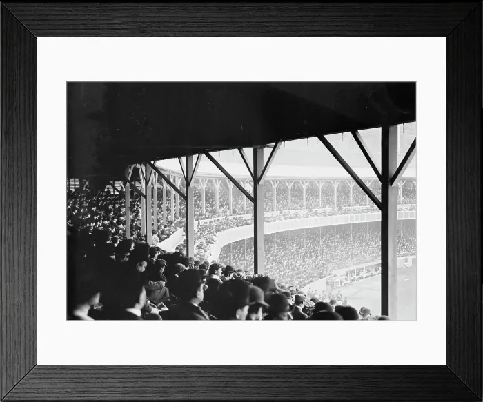Framed Print : Game between Boston NL and New York NL at Polo Grounds (baseball), 1910. Creator: Bain News Service Framed Print : Game between Boston NL and New York NL at Polo Grounds (baseball), 1910. Creator: Bain News Service