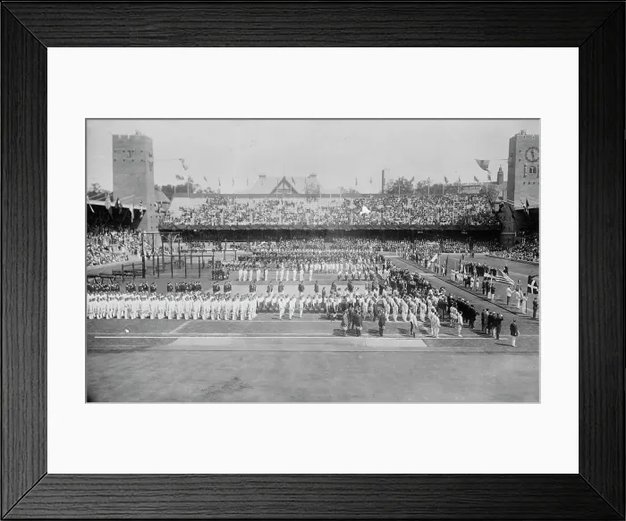 Framed Print : Opening Day, Stockholm Olympic Games, 1912. Creator: Bain News Service Framed Print : Opening Day, Stockholm Olympic Games, 1912. Creator: Bain News Service