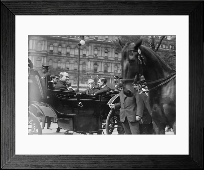Framed Print : Wilson [and] Mitchel at Funeral, Vera Cruz victims, Tumulty, 1914. Creator: Bain News Service