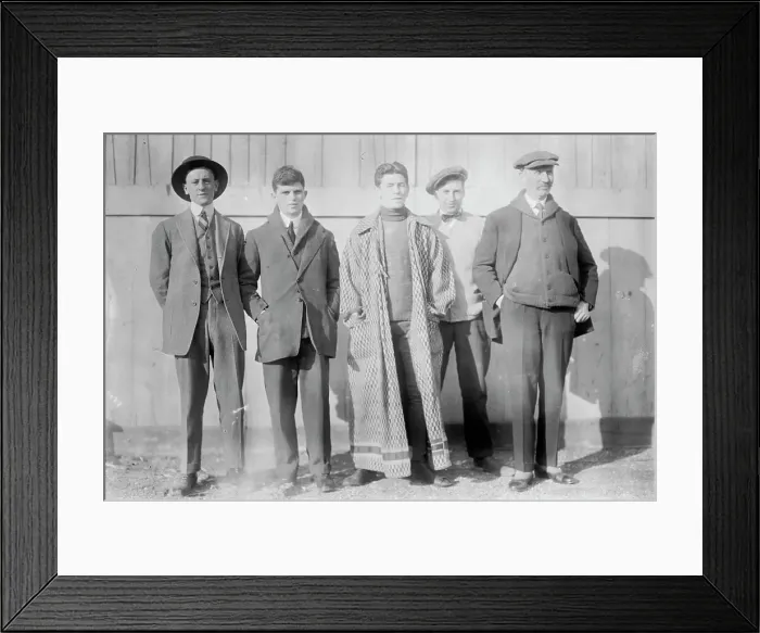 Framed Print : Young Fox, Sapper O'Neill and M'g'r McDonald, between c1910 and c1915. Creator: Bain News Service Framed Print : Young Fox, Sapper O'Neill and M'g'r McDonald, between c1910 and c1915. Creator: Bain News Service