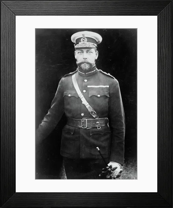 Framed Print : King George of England in uniform, Rotary Photo, 1910. Creator: Bain News Service Framed Print : King George of England in uniform, Rotary Photo, 1910. Creator: Bain News Service