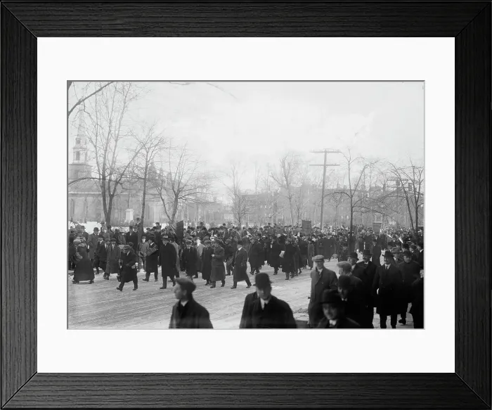 Framed Print : Suffrage hike to Washington, 1913. Creator: Bain News Service