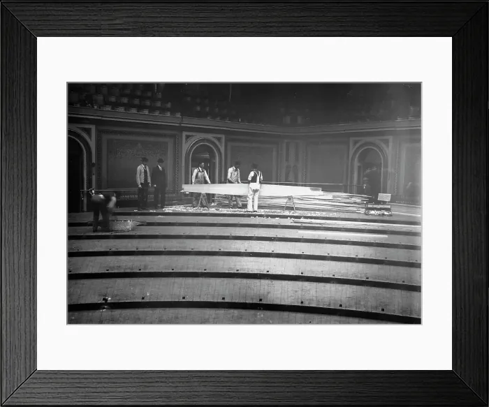 Framed Print : Tearing up floor of House of Reps. between c1910 and c1915. Creator: Bain News Service