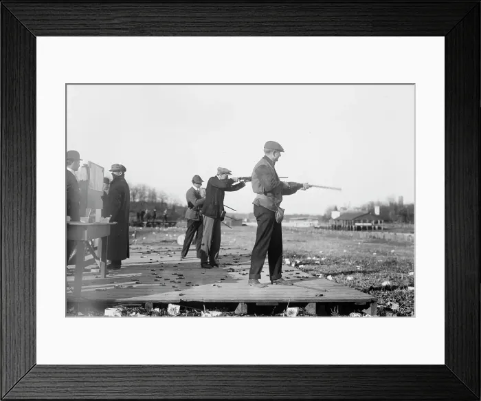 Framed Print : Travers Island - National Championship [guns], between c1910 and c1915. Creator: Bain News Service