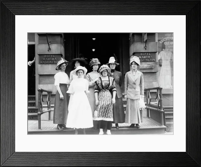 Framed Print : Oregon girls in N.Y. 1912. Creator: Bain News Service Framed Print : Oregon girls in N.Y. 1912. Creator: Bain News Service