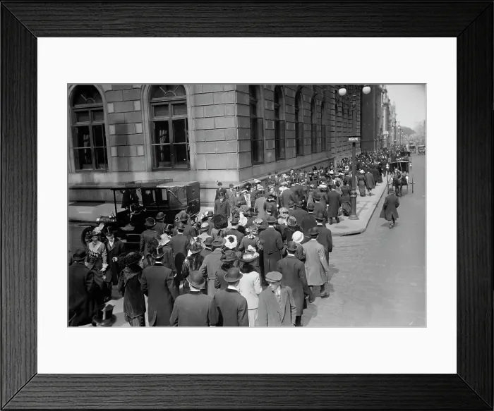 Framed Print : Easter crowd - 5th Ave. 1913. Creator: Bain News Service Framed Print : Easter crowd - 5th Ave. 1913. Creator: Bain News Service