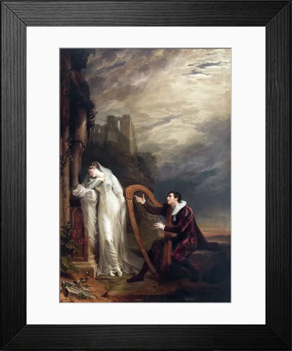 Framed Print : Genevieve. (from a poemS.T. Coleridge entitled Love'), 1812. Creator: George Dawe Framed Print : Genevieve. (from a poemS.T. Coleridge entitled Love'), 1812. Creator: George Dawe