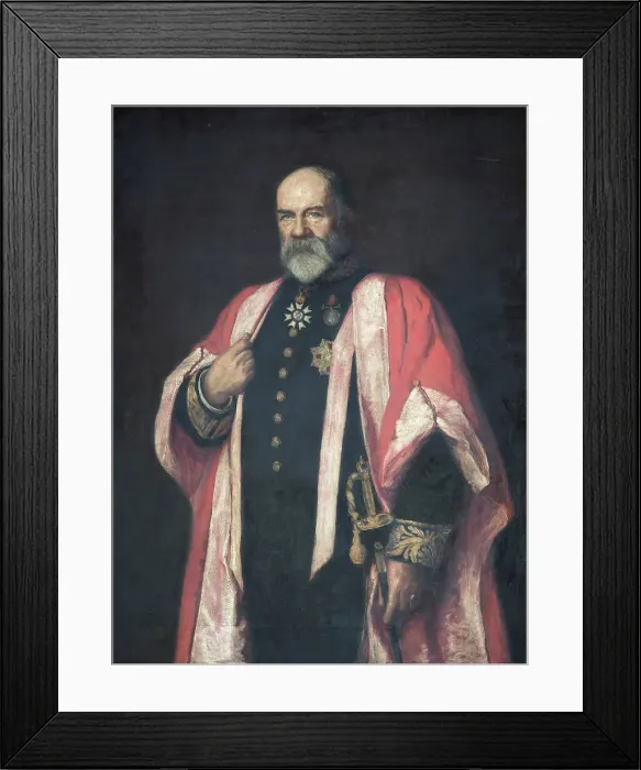 Framed Print : Portrait of Sir Walter Buller, c1903. Creator: Ethel Mortlock Framed Print : Portrait of Sir Walter Buller, c1903. Creator: Ethel Mortlock
