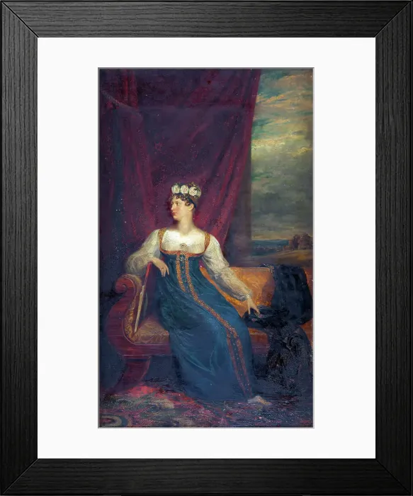Framed Print : Portrait of Princess Charlotte of Wales, 1817. Creator: George Dawe Framed Print : Portrait of Princess Charlotte of Wales, 1817. Creator: George Dawe