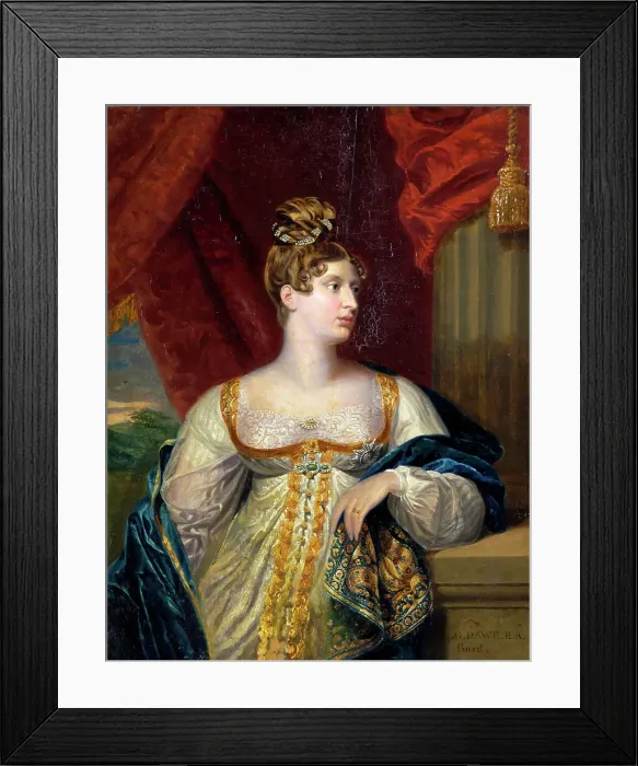 Framed Print : Portrait of Princess Charlotte of Wales, c1817. Creator: George Dawe Framed Print : Portrait of Princess Charlotte of Wales, c1817. Creator: George Dawe
