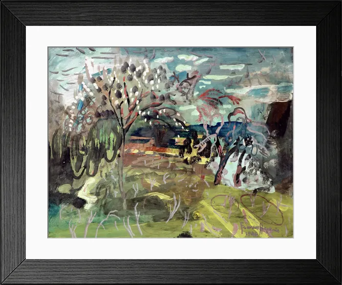 Framed Print : Cherry tree at The Croft, Bradford on Tone, Taunton, 1946. Creator: Frances Hodgkins Framed Print : Cherry tree at The Croft, Bradford on Tone, Taunton, 1946. Creator: Frances Hodgkins