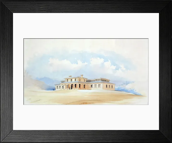 Framed Print : Colonial Museum, Wellington, 1865. Creator: George O'Brien Framed Print : Colonial Museum, Wellington, 1865. Creator: George O'Brien