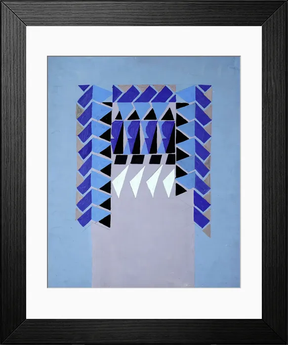 Framed Print : Untitled (Textile design no I), c1925. Creator: Frances Hodgkins Framed Print : Untitled (Textile design no I), c1925. Creator: Frances Hodgkins