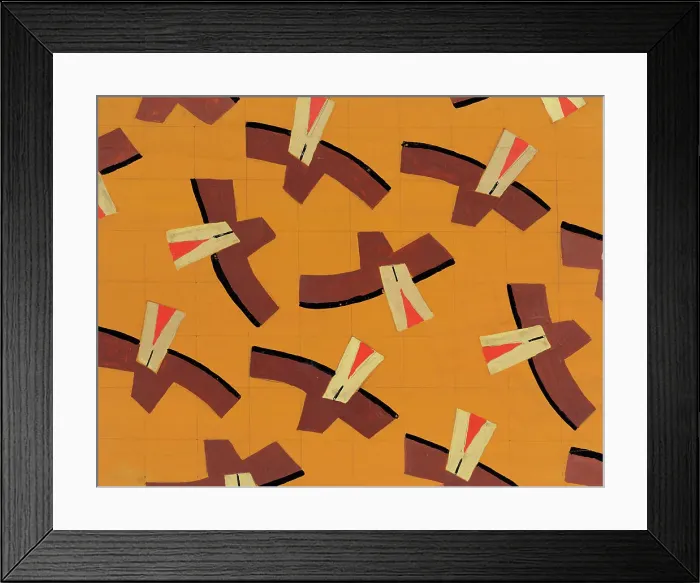 Framed Print : Untitled (Textile design no III), c1925. Creator: Frances Hodgkins Framed Print : Untitled (Textile design no III), c1925. Creator: Frances Hodgkins