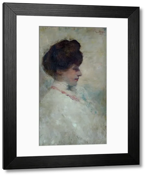 Framed Print : Portrait of Doris McIntyre, 1908. Creator: Raymond McIntyre Framed Print : Portrait of Doris McIntyre, 1908. Creator: Raymond McIntyre