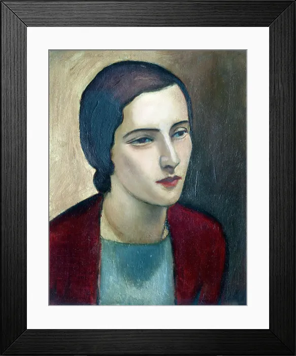 Framed Print : Head of a girl, c1922. Creator: Raymond McIntyre Framed Print : Head of a girl, c1922. Creator: Raymond McIntyre