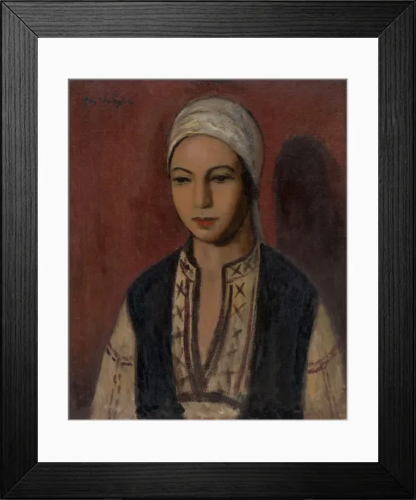 Framed Print : Girl in a peasant blouse, c1923. Creator: Raymond McIntyre Framed Print : Girl in a peasant blouse, c1923. Creator: Raymond McIntyre