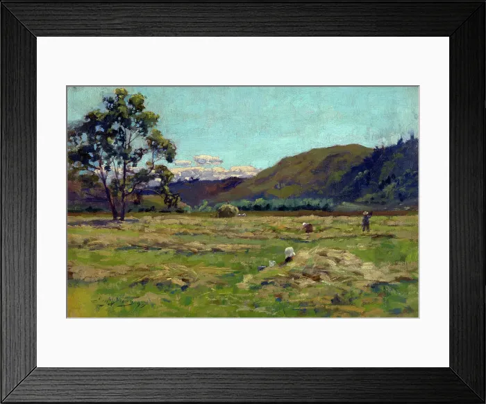 Framed Print : Harvest, 1893. Creator: James McLauchlan Nairn Framed Print : Harvest, 1893. Creator: James McLauchlan Nairn