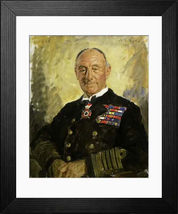 Framed Print : Portrait of Earl Jellicoe, 1935. Creator: Reginald Grenville Eves Framed Print : Portrait of Earl Jellicoe, 1935. Creator: Reginald Grenville Eves
