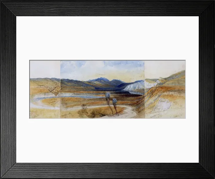Framed Print : The Awatere Valley, January 13, 1872, 13 January 1872. Creator: John Kinder Framed Print : The Awatere Valley, January 13, 1872, 13 January 1872. Creator: John Kinder