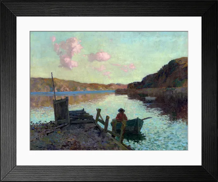 Framed Print : Evans Bay, 1893. Creator: James McLauchlan Nairn Framed Print : Evans Bay, 1893. Creator: James McLauchlan Nairn