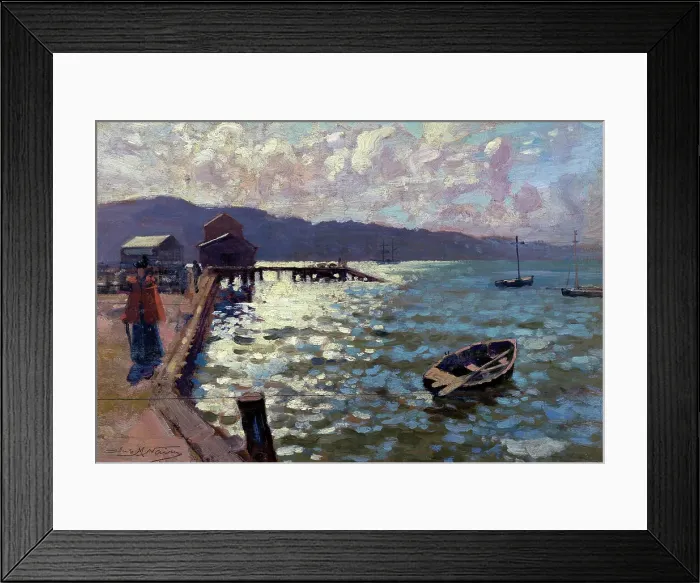 Framed Print : Wellington Harbour, 1894. Creator: James McLauchlan Nairn Framed Print : Wellington Harbour, 1894. Creator: James McLauchlan Nairn