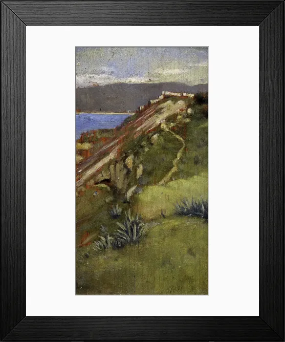 Framed Print : Coast, Tangier, 1885. Creator: Norman Garstin Framed Print : Coast, Tangier, 1885. Creator: Norman Garstin