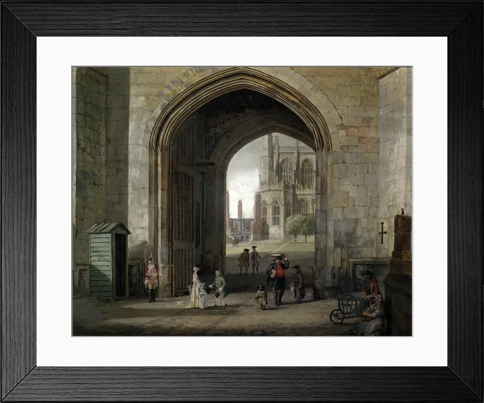 Framed Print : The Tower Gate at Windsor Castle 1767, 1767. Creator: Paul Sandby Framed Print : The Tower Gate at Windsor Castle 1767, 1767. Creator: Paul Sandby