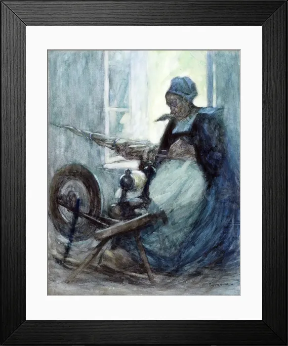 Framed Print : Spinning, 1913. Creator: Maud Winifred Sherwood Framed Print : Spinning, 1913. Creator: Maud Winifred Sherwood