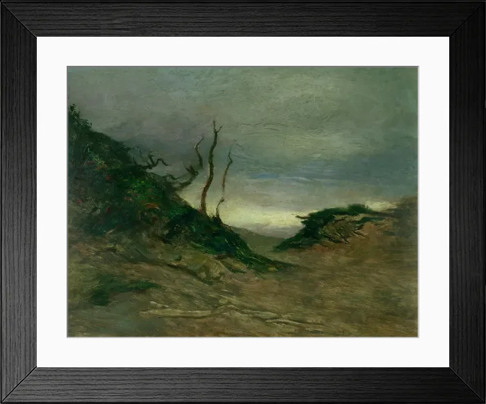 Framed Print : Landscape with bare trees, (c1880s) Creator: Petrus van der Velden Framed Print : Landscape with bare trees, (c1880s) Creator: Petrus van der Velden