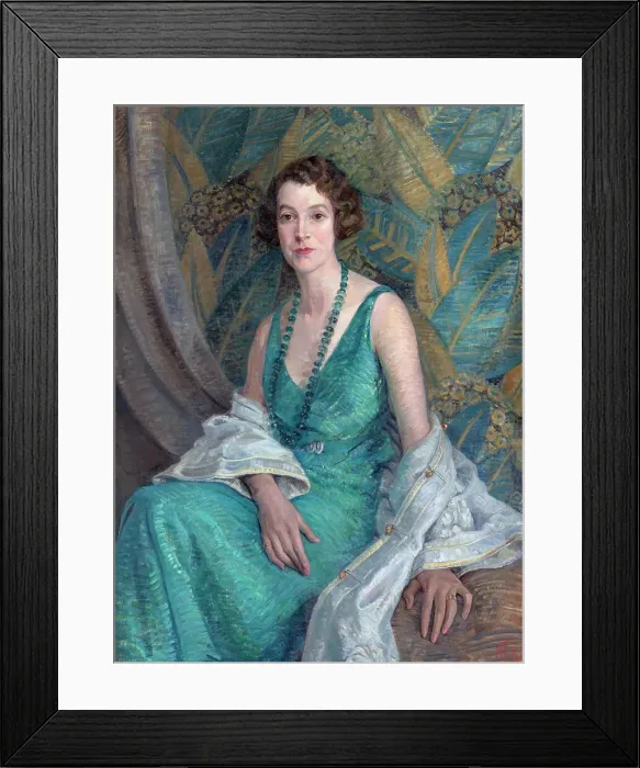 Framed Print : Portrait of Mrs N.S. Falla, c1932. Creator: Mary Tripe Framed Print : Portrait of Mrs N.S. Falla, c1932. Creator: Mary Tripe