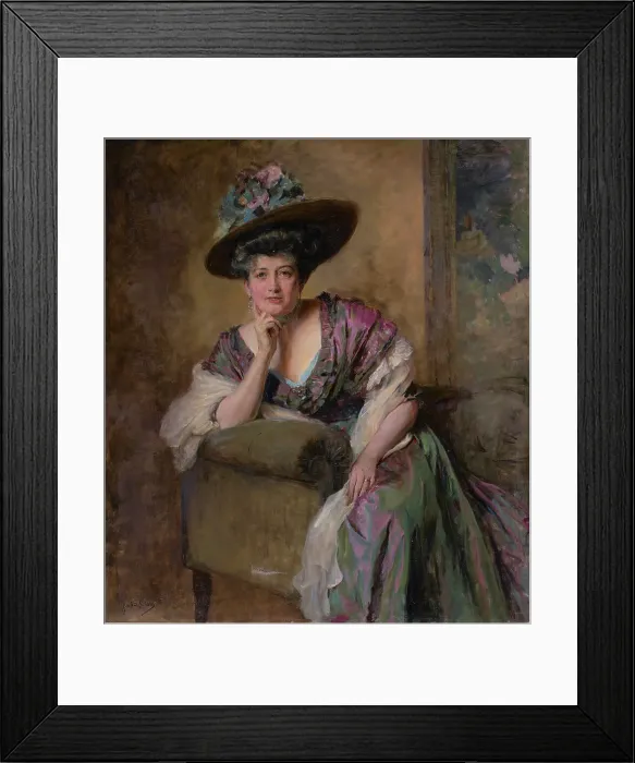 Framed Print : Portrait of Irene Mandl, c1905-1910. Creator: John Quincy Adams Framed Print : Portrait of Irene Mandl, c1905-1910. Creator: John Quincy Adams