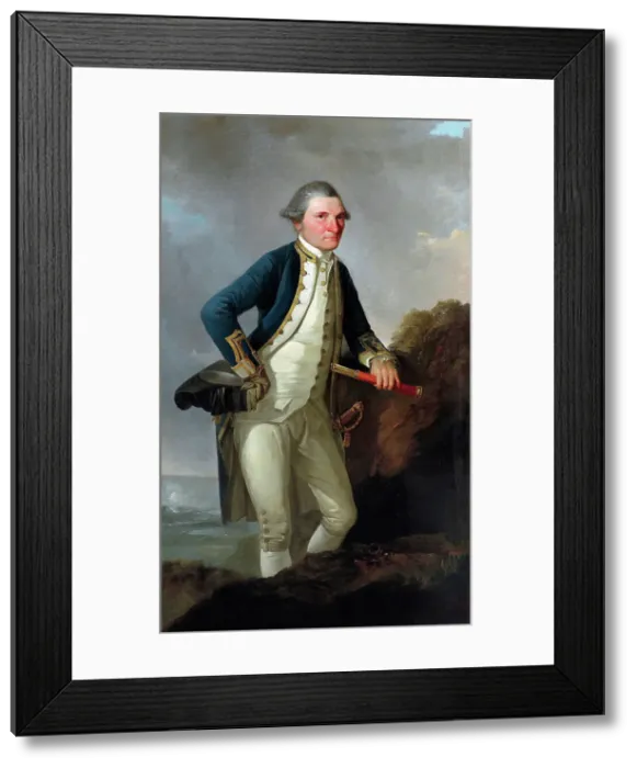 Framed Print : Portrait of Captain James Cook, c1780. Creator: John Webber Framed Print : Portrait of Captain James Cook, c1780. Creator: John Webber