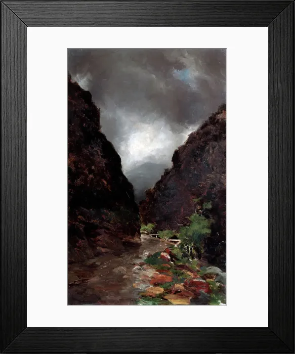 Framed Print : Otira Gorge, c1893. Creator: Petrus van der Velden Framed Print : Otira Gorge, c1893. Creator: Petrus van der Velden