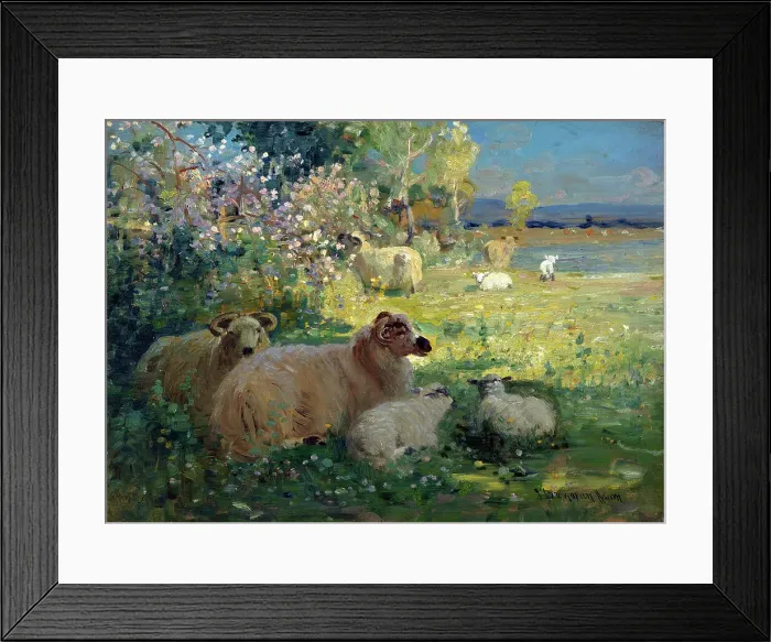 Framed Print : Landscape, (c1880) Creator: Joseph Denovan Adam Framed Print : Landscape, (c1880) Creator: Joseph Denovan Adam