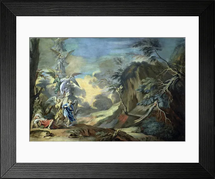 Framed Print : Jacob's Ladder, c1740. Creator: Joseph Goupy Framed Print : Jacob's Ladder, c1740. Creator: Joseph Goupy