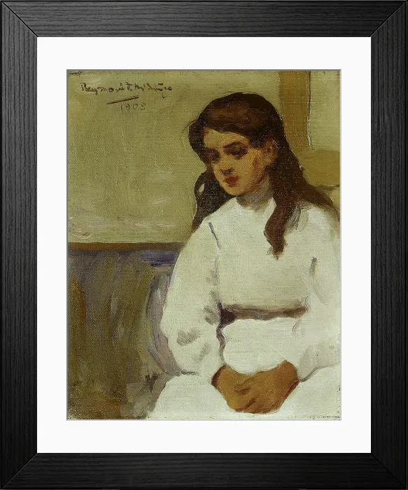 Framed Print : Figure of a young girl, 1908. Creator: Raymond McIntyre Framed Print : Figure of a young girl, 1908. Creator: Raymond McIntyre