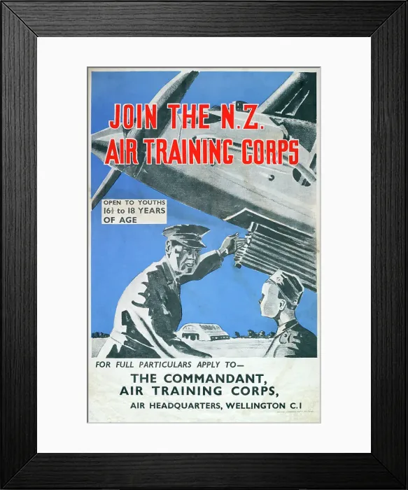 Framed Print : Poster, Join The N.Z. Air Training Corps, 1941. Creator: E Paul Framed Print : Poster, Join The N.Z. Air Training Corps, 1941. Creator: E Paul