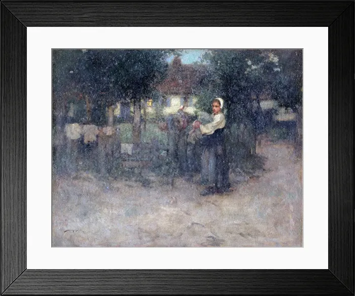 Framed Print : An important task, 1907. Creator: William Lee-Hankey Framed Print : An important task, 1907. Creator: William Lee-Hankey