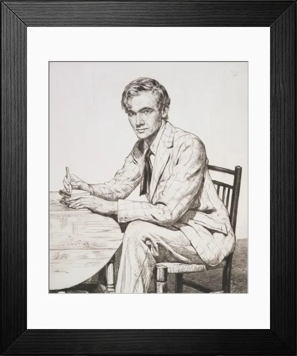 Framed Print : Stephen Bone, 1928. Creator: Francis Dodd Framed Print : Stephen Bone, 1928. Creator: Francis Dodd