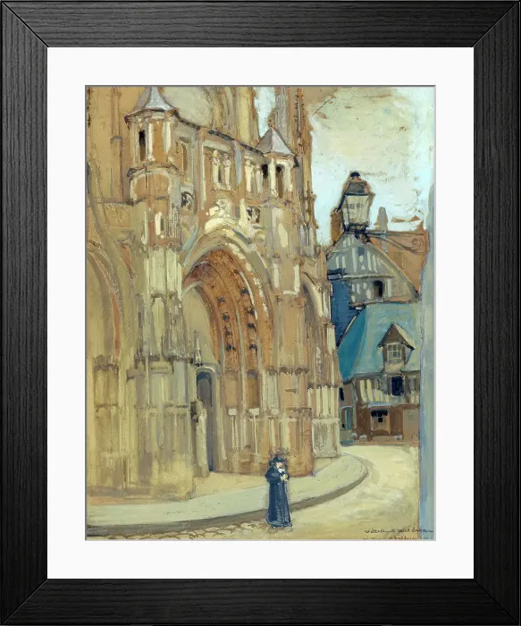 Framed Print : Cathedral Caudebec en Caux, Normandy, France, 1907. Creator: William Ainsworth Wildman Framed Print : Cathedral Caudebec en Caux, Normandy, France, 1907. Creator: William Ainsworth Wildman