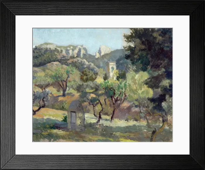 Framed Print : St. Rémy well, 1931-1933. Creator: Roger Fry Framed Print : St. Rémy well, 1931-1933. Creator: Roger Fry