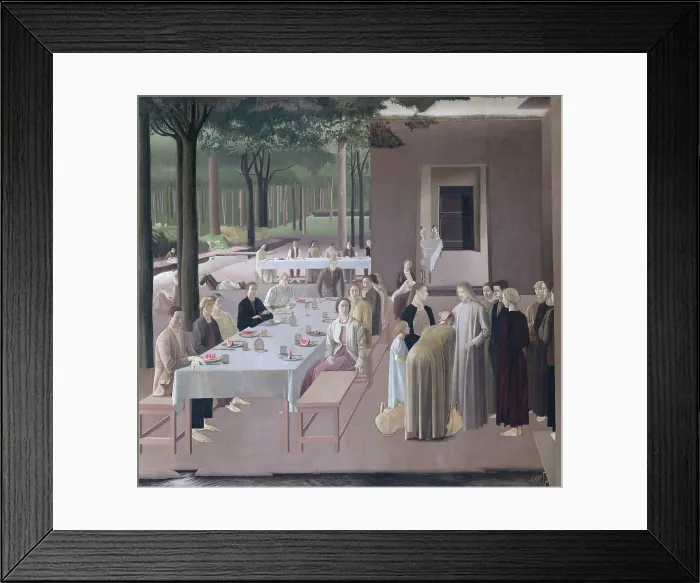 Framed Print : The marriage at Cana, 1923. Creator: Winifred Knights Framed Print : The marriage at Cana, 1923. Creator: Winifred Knights