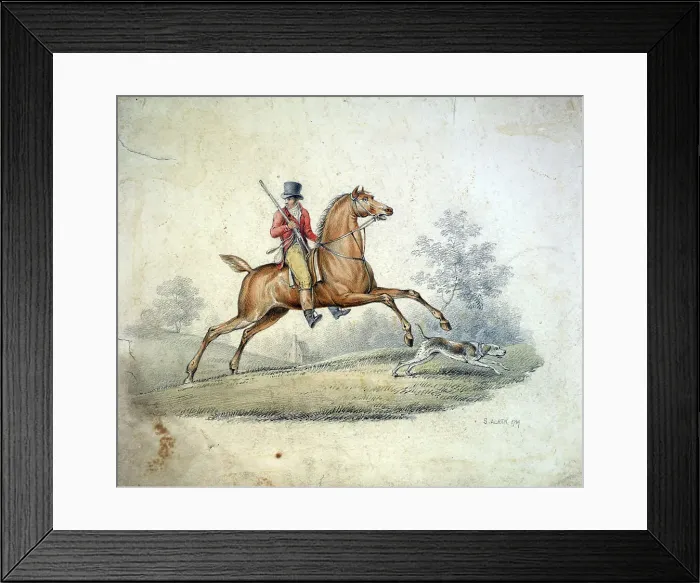 Framed Print : Huntsman, 1789. Creator: Samuel Alken Framed Print : Huntsman, 1789. Creator: Samuel Alken